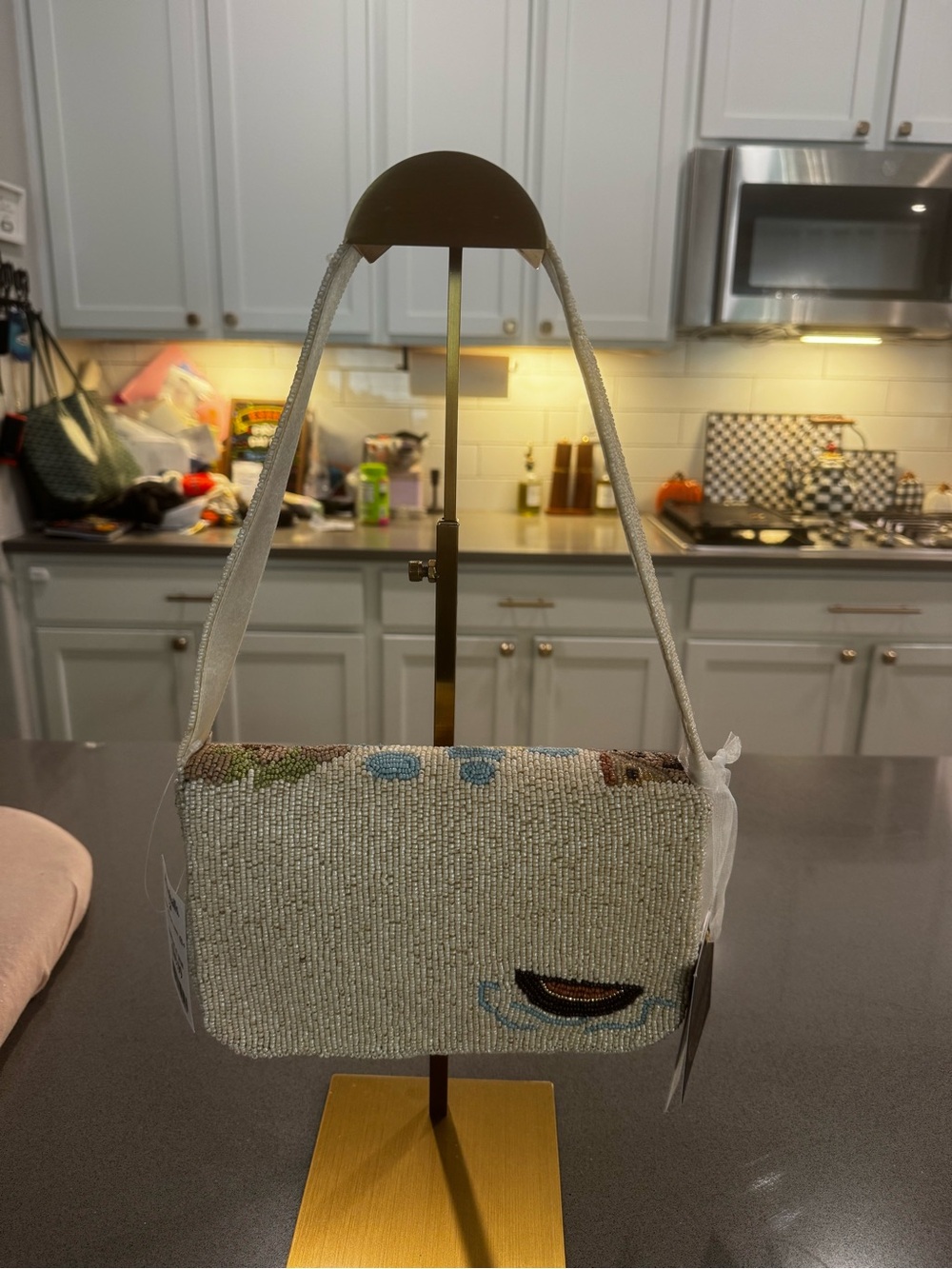VIRAL Beaded Venice Scene Shoulder Bag - Picture 2 of 3